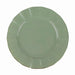 10 Round Plastic Salad Dinner Plates with Gold Wavy Rim - Disposable Tableware DSP_PLR0016_11_087GD