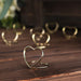 10 Sign Holders 1" Heart Metal Place Card Table Number Stands - Gold CARD_MET_003_1_GOLD