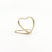 10 Sign Holders 1" Heart Metal Place Card Table Number Stands - Gold CARD_MET_003_1_GOLD