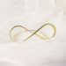 10 Sign Holders 3" Infinity Metal Place Card Table Number Stands - Gold CARD_MET_002_1_GOLD