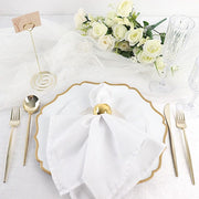 10 Sign Holders 8" Heart Place Card Clips Metal Table Number Stands - Gold CARD_MET_004_8_GOLD