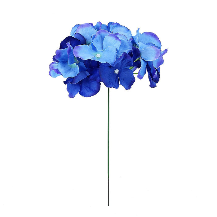10 Silk Hydrangea Flowers Heads with Stems Wedding Arrangements ARTI_HYD03_ROY