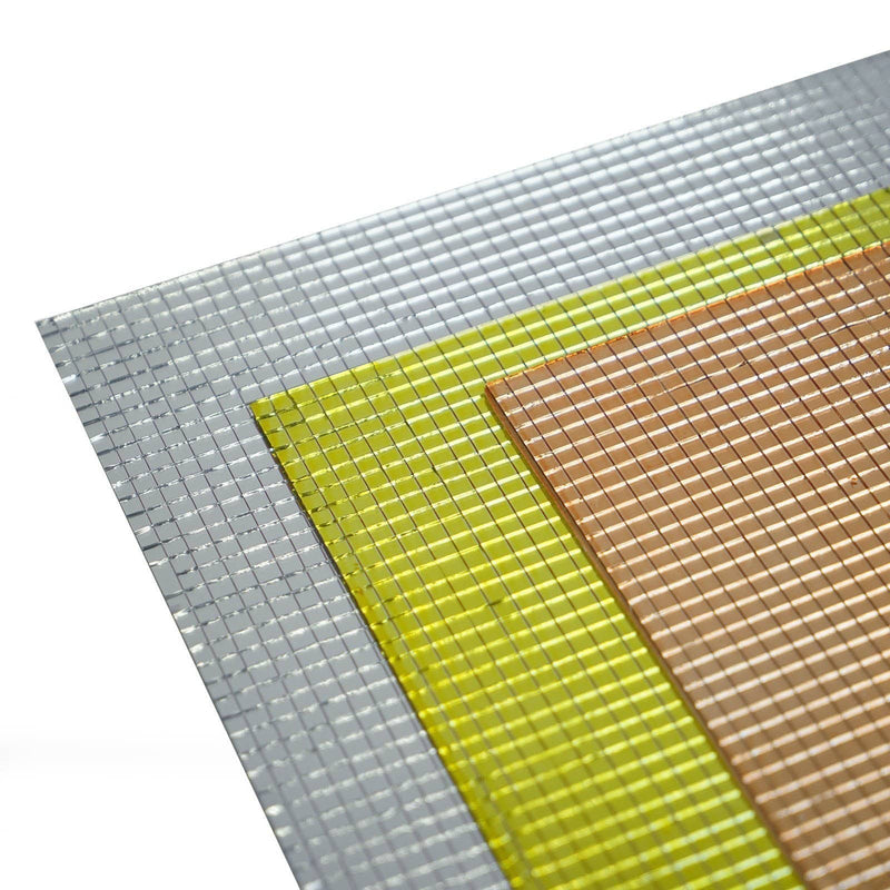 10 sq ft Mirrored Mosaic Tiles Backdrop Wall Panels - Silver WLL_MIRR01_SILV