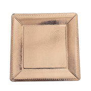 10 Square 13" Disposable Paper Charger Plates with Textured Design DSP_CHRG_S0001_RG