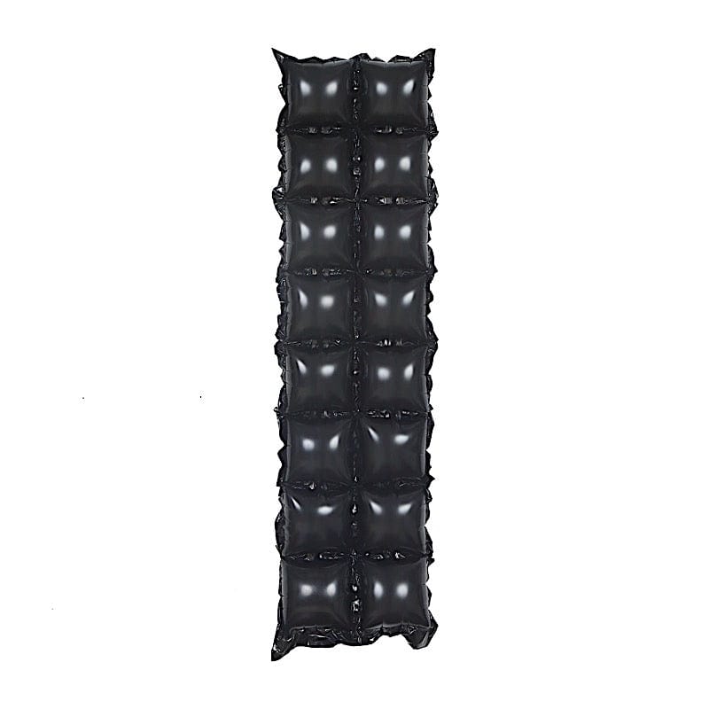 10 Square 43" x 11" Double Row Mylar Foil Balloons Backdrop BLOON_FOL0023_5_BLK