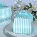 10 Striped Cupcake Purse Wedding Favor Boxes