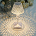 10" Tall Acrylic Crystal Cup Shape Desk Lamp Decorative LED Light - Clear LED_ACRY_LAMP05_ASST
