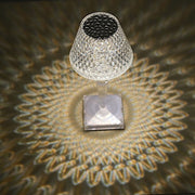 10" Tall Acrylic Crystal Cup Shape Desk Lamp Decorative LED Light - Clear LED_ACRY_LAMP05_ASST