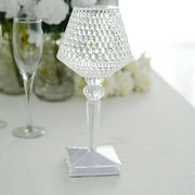 10" Tall Acrylic Crystal Cup Shape Desk Lamp Decorative LED Light - Clear LED_ACRY_LAMP05_ASST