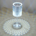 10" Tall Acrylic Crystal Desk Lamp Decorative Cylinder LED Light - Clear LED_ACRY_LAMP03_ASST