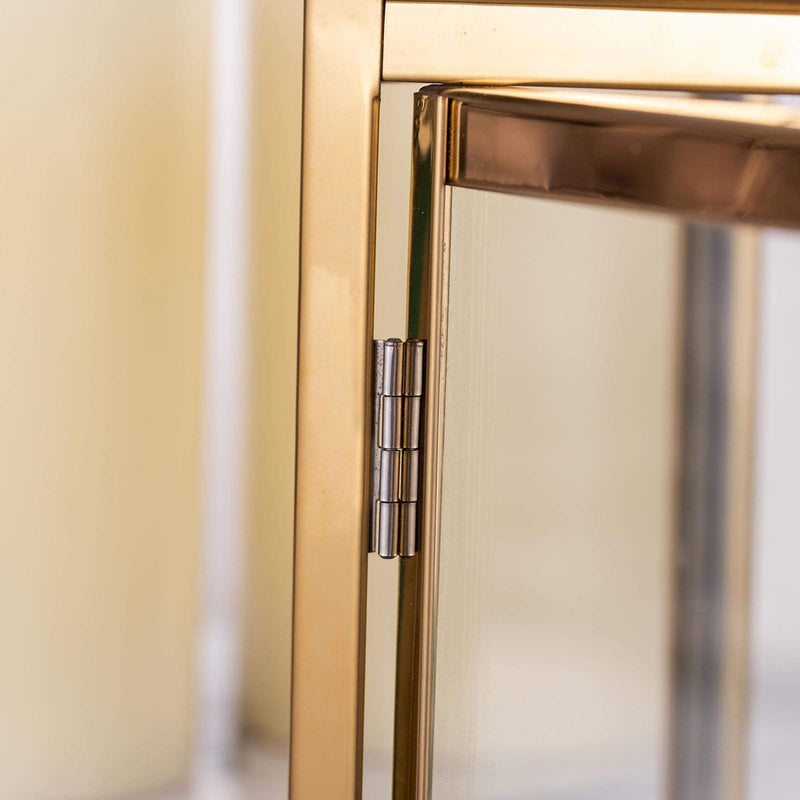 10" tall Metal Lantern Candle Holder