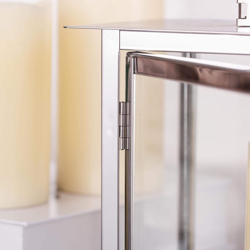 10" tall Metal Lantern Candle Holder