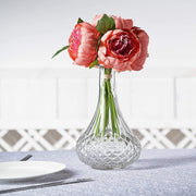 10" tall Silk Artificial Peony Flowers Bouquet Arrangement