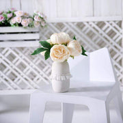 10" tall Silk Artificial Peony Flowers Bouquet Arrangement