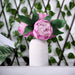 10" tall Silk Artificial Peony Flowers Bouquet Arrangement
