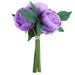 10" tall Silk Artificial Peony Flowers Bouquet Arrangement ARTI_BOUQ_PEO07_LAV