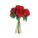 10" tall Silk Artificial Peony Flowers Bouquet Arrangement ARTI_BOUQ_PEO07_RED