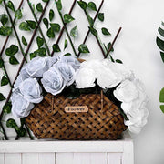 10" tall Velvet Roses Artificial Flowers Bouquet