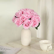 10" tall Velvet Roses Artificial Flowers Bouquet