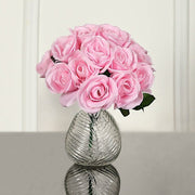 10" tall Velvet Roses Artificial Flowers Bouquet