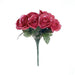10" tall Velvet Roses Artificial Flowers Bouquet ARTI_RS004_FUSH