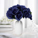 10" tall Velvet Roses Artificial Flowers Bouquet - Blush
