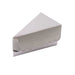 10 Triangle Cake Slice Paper Boxes with Scalloped Top Favor Holders BOX_5X3_CAKE06_SILV