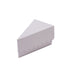 10 Triangle Cake Slice Paper Boxes with Scalloped Top Favor Holders BOX_5X3_CAKE06_WHT