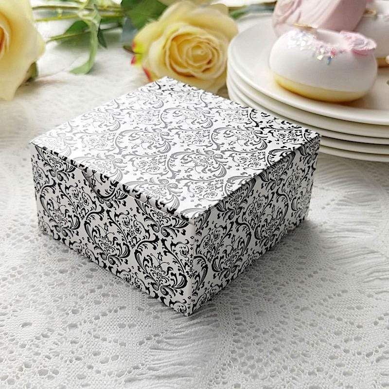 100 4"x4"x2" Cake Wedding Party Favors Boxes with Tuck Top