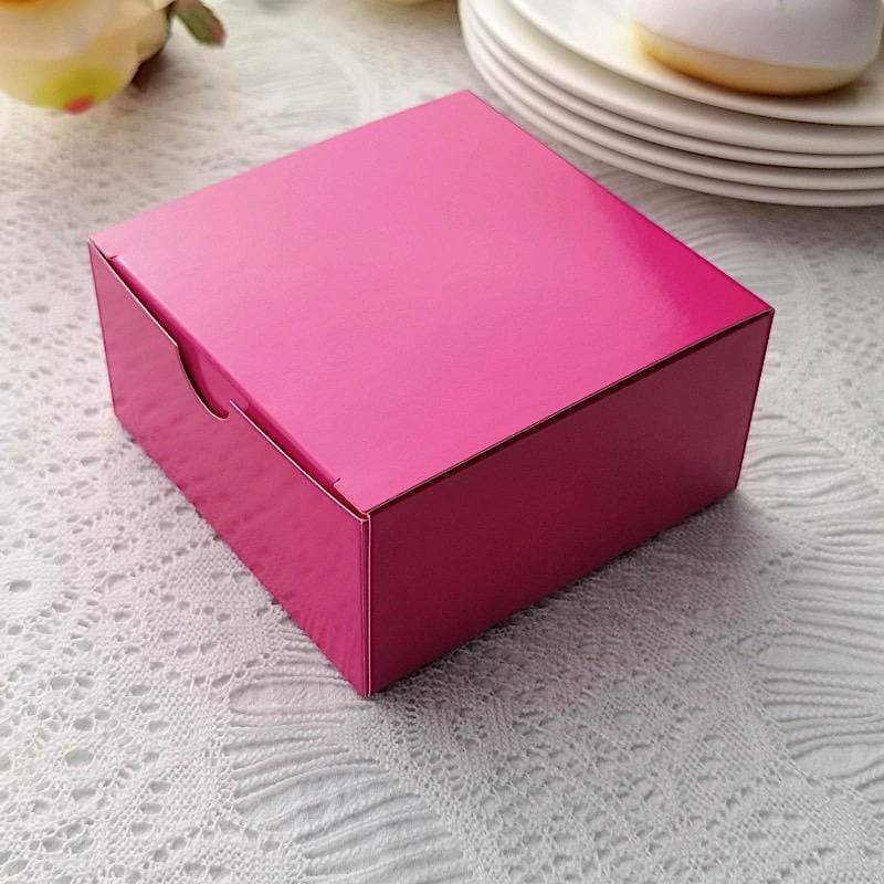 100 4"x4"x2" Cake Wedding Party Favors Boxes with Tuck Top