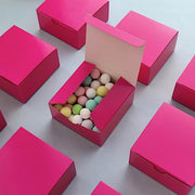 100 4"x4"x2" Cake Wedding Party Favors Boxes with Tuck Top