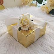100 4"x4"x2" Cake Wedding Party Favors Boxes with Tuck Top