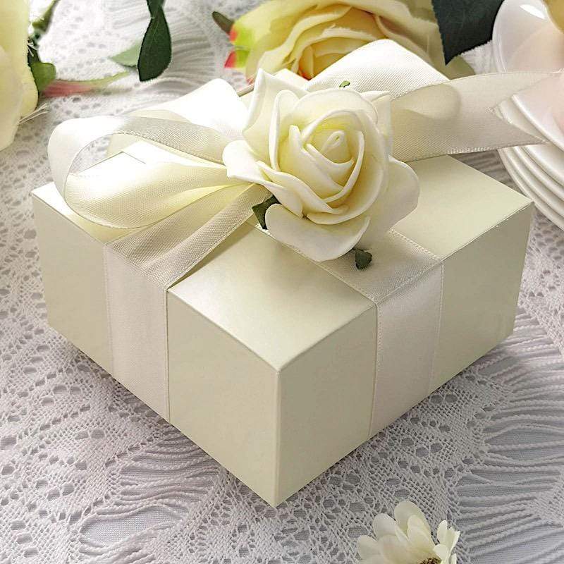100 4"x4"x2" Cake Wedding Party Favors Boxes with Tuck Top