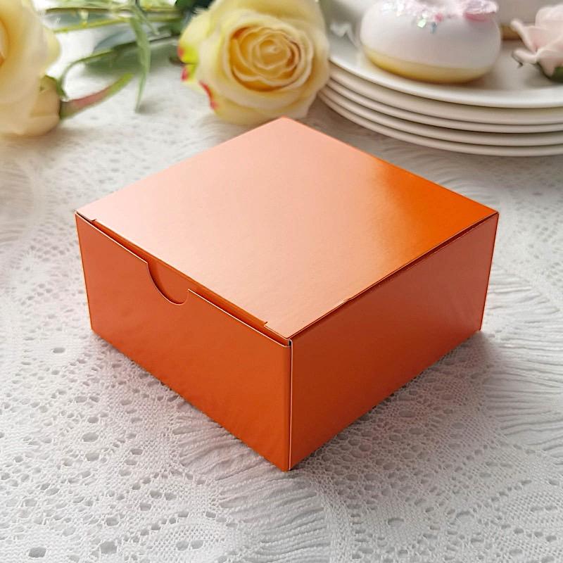 100 4"x4"x2" Cake Wedding Party Favors Boxes with Tuck Top