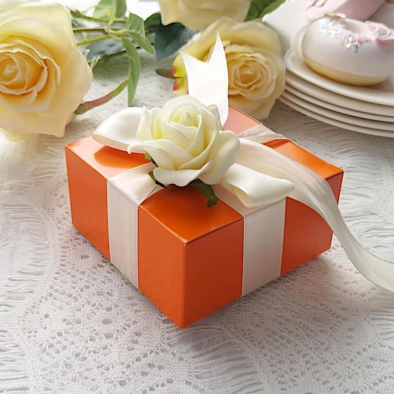 100 4"x4"x2" Cake Wedding Party Favors Boxes with Tuck Top