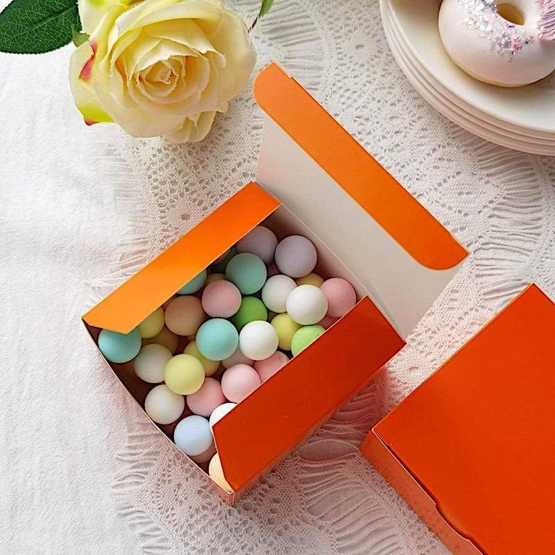 100 4"x4"x2" Cake Wedding Party Favors Boxes with Tuck Top