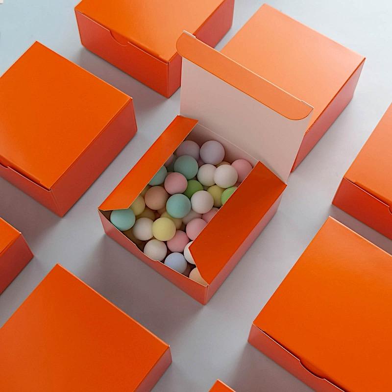 100 4"x4"x2" Cake Wedding Party Favors Boxes with Tuck Top