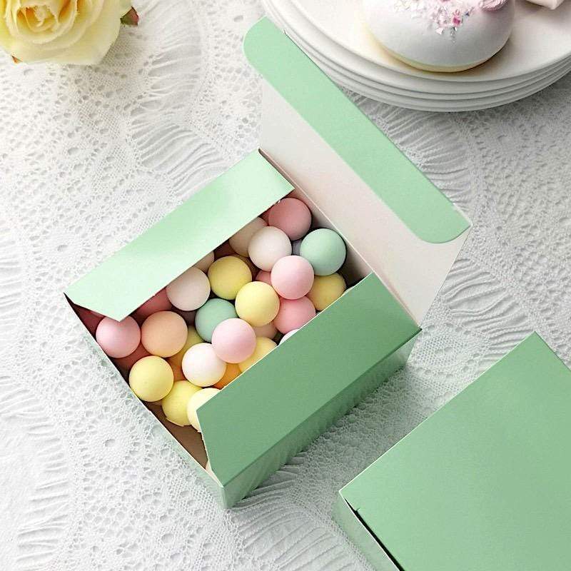 100 4"x4"x2" Cake Wedding Party Favors Boxes with Tuck Top