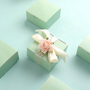 100 4"x4"x2" Cake Wedding Party Favors Boxes with Tuck Top