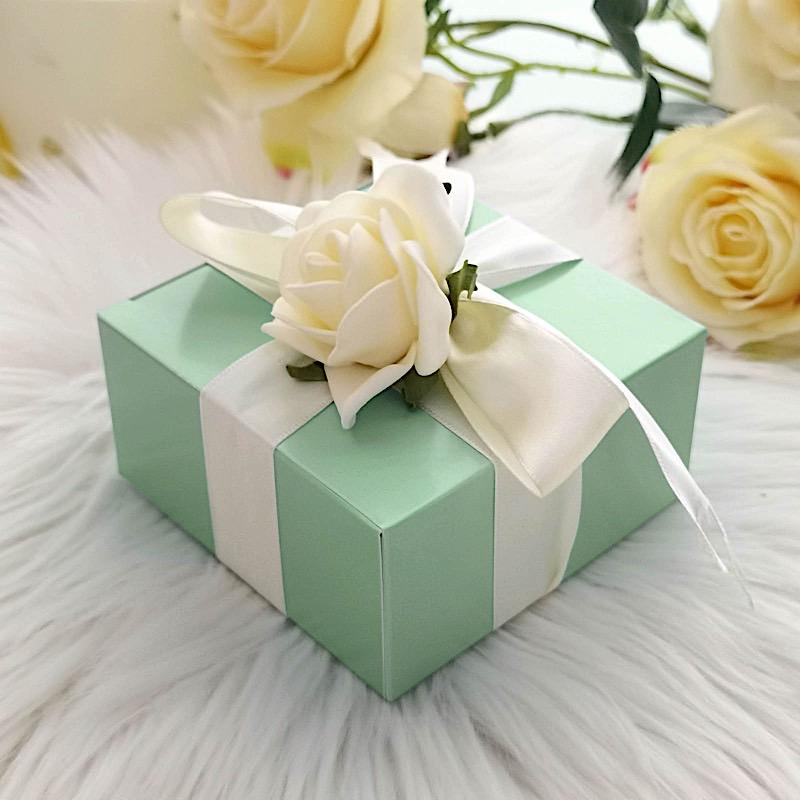 100 4"x4"x2" Cake Wedding Party Favors Boxes with Tuck Top