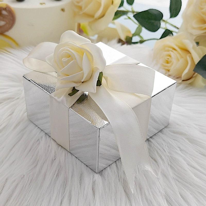 100 4"x4"x2" Cake Wedding Party Favors Boxes with Tuck Top