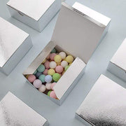 100 4"x4"x2" Cake Wedding Party Favors Boxes with Tuck Top