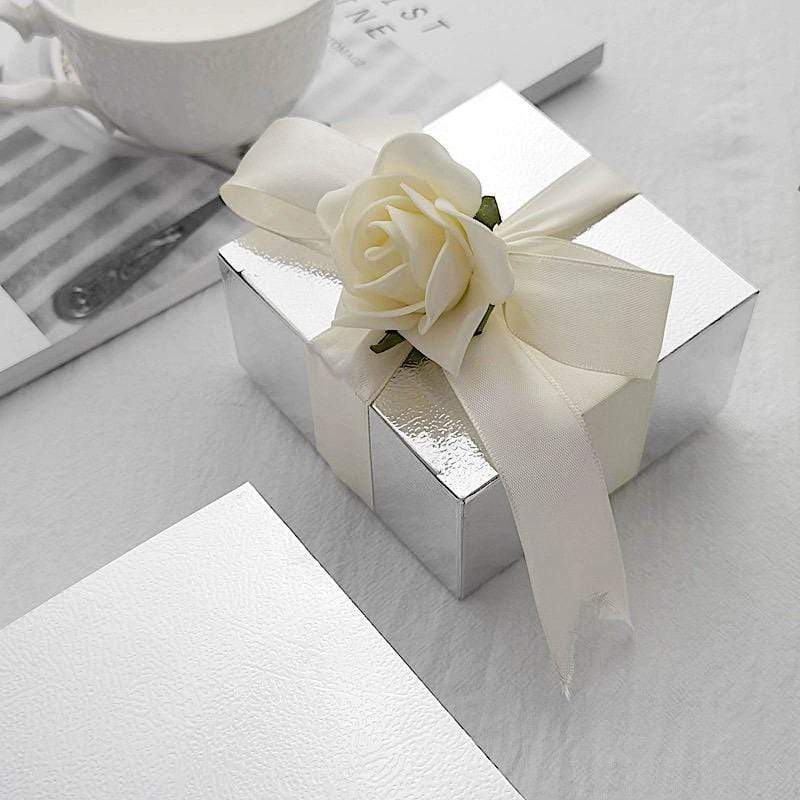 100 4"x4"x2" Cake Wedding Party Favors Boxes with Tuck Top