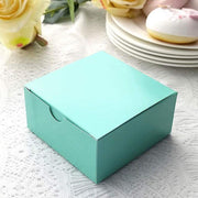 100 4"x4"x2" Cake Wedding Party Favors Boxes with Tuck Top