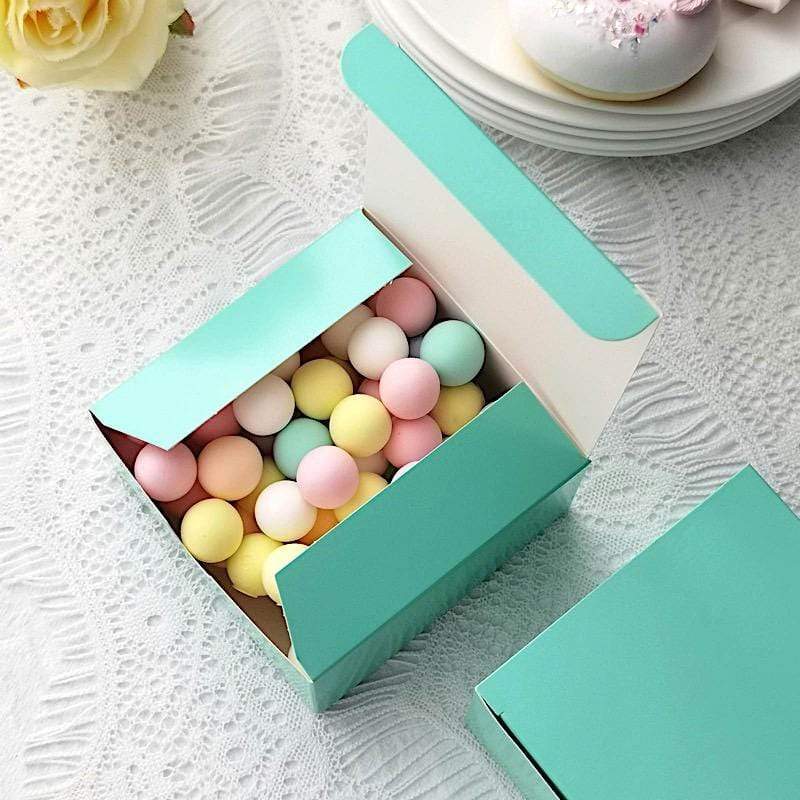 100 4"x4"x2" Cake Wedding Party Favors Boxes with Tuck Top