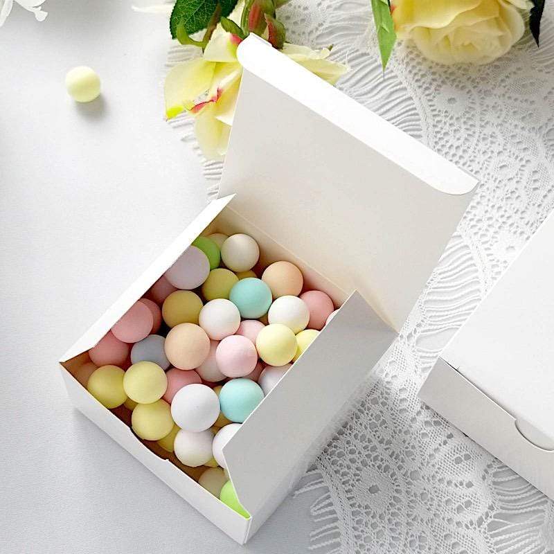 100 4"x4"x2" Cake Wedding Party Favors Boxes with Tuck Top