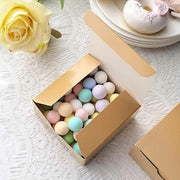 100 4"x4"x2" Cake Wedding Party Favors Boxes with Tuck Top