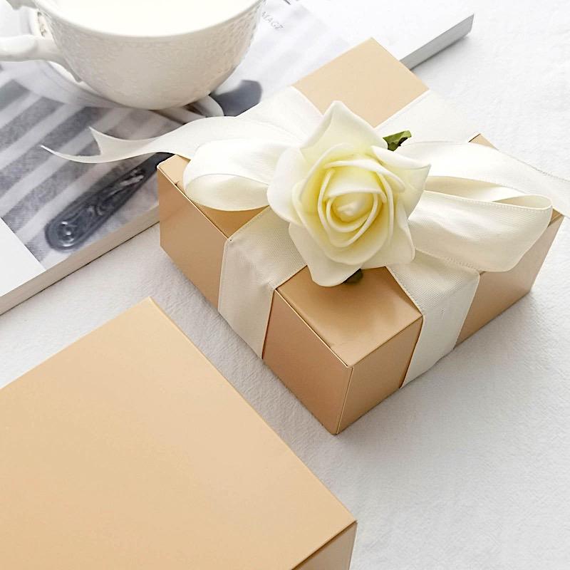 100 4"x4"x2" Cake Wedding Party Favors Boxes with Tuck Top