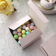 100 4"x4"x2" Cake Wedding Party Favors Boxes with Tuck Top