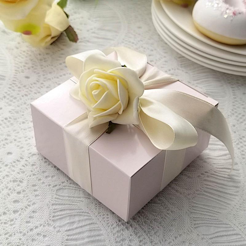 100 4"x4"x2" Cake Wedding Party Favors Boxes with Tuck Top